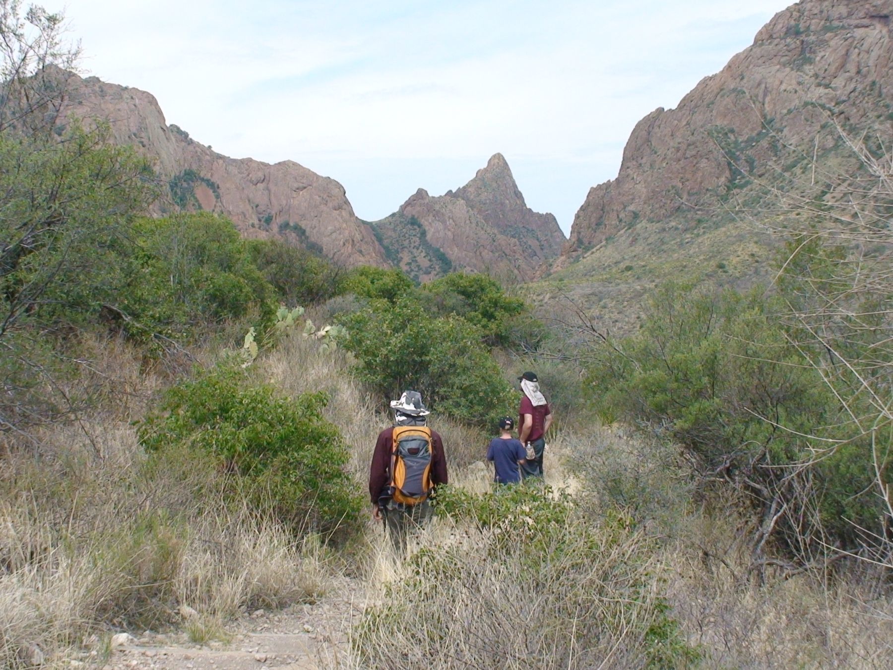 Hikers on the Window Trail, Big Bend National Park